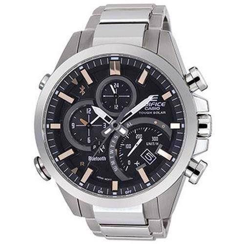 Image of mat rustfri stål Edifice quartz (5419) Herre ur fra Casio med Bluetooth